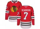 Chicago Blackhawks #7 Brent Seabrook Authentic Red Home NHL Jersey