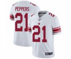 New York Giants #21 Jabrill Peppers White Vapor Untouchable Limited Player Football Jersey