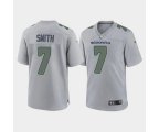 Seattle Seahawks #7 Geno Smith Gray Atmosphere Fashion Stitched Game Jersey