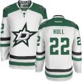 Dallas Stars #22 Brett Hull Authentic White Away NHL Jersey