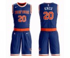 New York Knicks #20 Kevin Knox Swingman Royal Blue Basketball Suit Jersey - Icon Edition