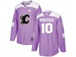 Adidas Calgary Flames #10 Kris Versteeg Purple Authentic Fights Cancer Stitched NHL Jersey