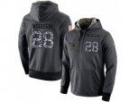 Dallas Cowboys #28 Darren Woodson Stitched Black Anthracite Salute to Service Player Performance Hoodie