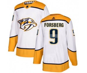 Nashville Predators #9 Filip Forsberg White Road Stitched Hockey Jersey