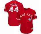 Toronto Blue Jays #44 Rowdy Tellez Replica Scarlet Alternate Cool Base Baseball Jersey