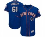 New York Mets Walker Lockett Royal Gray Alternate Flex Base Authentic Collection Baseball Player Jersey