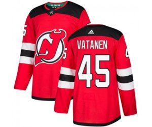 New Jersey Devils #45 Sami Vatanen Authentic Red Home Hockey Jersey