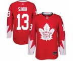 Toronto Maple Leafs #13 Mats Sundin Authentic Red Alternate NHL Jersey