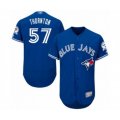 Toronto Blue Jays #57 Trent Thornton Blue Alternate Flex Base Authentic Collection Baseball Player Jersey