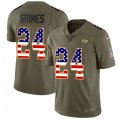 Tampa Bay Buccaneers #24 Brent Grimes Limited Olive USA Flag 2017 Salute to Service NFL Jersey