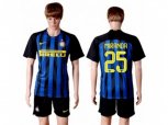 Inter Milan #25 Miranda Home Soccer Club Jersey
