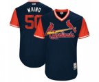 St. Louis Cardinals #50 Adam Wainwright Waino Authentic Navy Blue 2017 Players Weekend Baseball Jersey