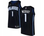 Orlando Magic #1 Tracy Mcgrady Swingman Black Alternate NBA Jersey Statement Edition