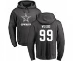 Dallas Cowboys #99 Antwaun Woods Ash One Color Pullover Hoodie