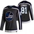 Winnipeg Jets #81 Kyle Connor Black 2020-21 Alternate Authentic Player NHL Jersey