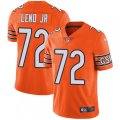 Chicago Bears #72 Charles Leno Limited Orange Rush Vapor Untouchable NFL Jersey