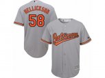 Baltimore Orioles #58 Jeremy Hellickson Replica Grey Road Cool Base MLB Jersey