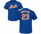 New York Mets #23 Keon Broxton Royal Blue Name & Number T-Shirt