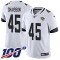 Jacksonville Jaguars #45 K'Lavon Chaisson White Stitched NFL 100th Season Vapor Untouchable Limited Jersey