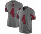 Arizona Cardinals #4 Andy Lee Limited Silver Inverted Legend Football Jersey
