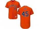 Houston Astros #45 Carlos Lee Orange Flexbase Authentic Collection MLB Jersey