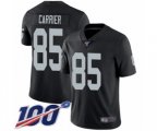 Oakland Raiders #85 Derek Carrier Black Team Color Vapor Untouchable Limited Player 100th Season Football Jersey