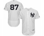 New York Yankees Albert Abreu White Home Flex Base Authentic Collection Baseball Player Jersey