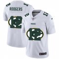 Green Bay Packers #12 Aaron Rodgers White Nike White Shadow Edition Limited Jersey