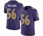 Baltimore Ravens #56 Tim Williams Limited Purple Rush Vapor Untouchable Football Jersey
