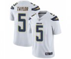 Los Angeles Chargers #5 Tyrod Taylor White Vapor Untouchable Limited Player Football Jersey