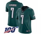 Philadelphia Eagles #7 Ron Jaworski Midnight Green Team Color Vapor Untouchable Limited Player 100th Season Football Jersey