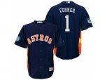 Houston Astros #1 Carlos Correa 2017 Spring Training Cool Base Stitched MLB Jersey