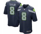 Seattle Seahawks #8 Jamar Taylor Game Navy Blue Team Color Football Jersey