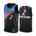 Nike Thunder #2 Shai Gilgeous-Alexander Black NBA Swingman 2020-21 City Edition Jersey