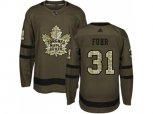 Toronto Maple Leafs #31 Grant Fuhr Green Salute to Service Stitched NHL Jersey