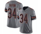 Chicago Bears #34 Walter Payton Limited Silver Inverted Legend Football Jersey