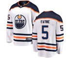 Edmonton Oilers #5 Mark Fayne Fanatics Branded White Away Breakaway NHL Jersey