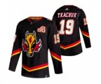 Calgary Flames #19 Matthew Tkachuk Black 2020-21 Reverse Retro Alternate Hockey Jersey