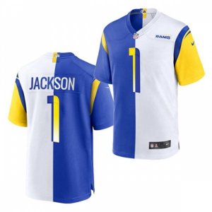 Los Angeles Rams #1 DeSean Jackson Nike Royal White Split Two-Tone Jersey