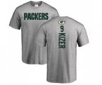 Green Bay Packers #9 DeShone Kizer Ash Backer T-Shirt