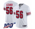 San Francisco 49ers #56 Kwon Alexander Limited White Rush Vapor Untouchable 100th Season Football Jersey
