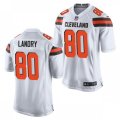 Cleveland Browns #80 Jarvis Landry Stitched Nike 2018 White Vapor Player Limited Jersey