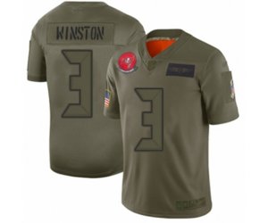 Tampa Bay Buccaneers #3 Jameis Winston Limited Camo 2019 Salute to Service Football Jersey