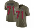 Houston Texans #71 Tytus Howard Limited Olive 2017 Salute to Service Football Jersey