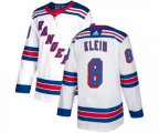 Reebok New York Rangers #8 Kevin Klein Authentic White Away NHL Jersey