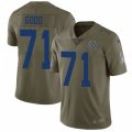Indianapolis Colts #71 Denzelle Good Limited Olive 2017 Salute to Service NFL Jersey