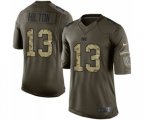 Indianapolis Colts #13 T.Y. Hilton Elite Green Salute to Service Football Jersey