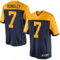 Green Bay Packers #7 Brett Hundley Limited Navy Blue Alternate NFL Jersey