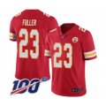 Kansas City Chiefs #23 Kendall Fuller Red Team Color Vapor Untouchable Limited Player 100th Season Football Jersey