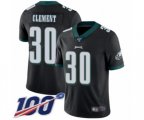 Philadelphia Eagles #30 Corey Clement Black Alternate Vapor Untouchable Limited Player 100th Season Football Jersey